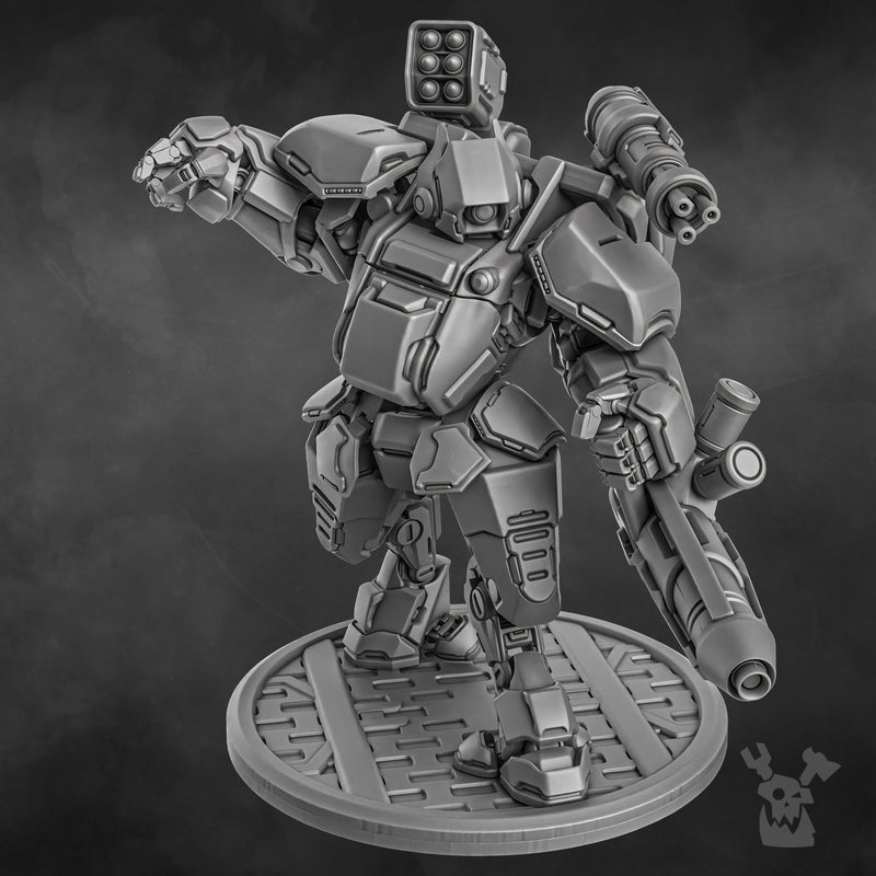 Blitz Mech Suit Miniatures | Greater Good | Sci-Fi Grimdark Wargaming Miniature 28mm 32mm