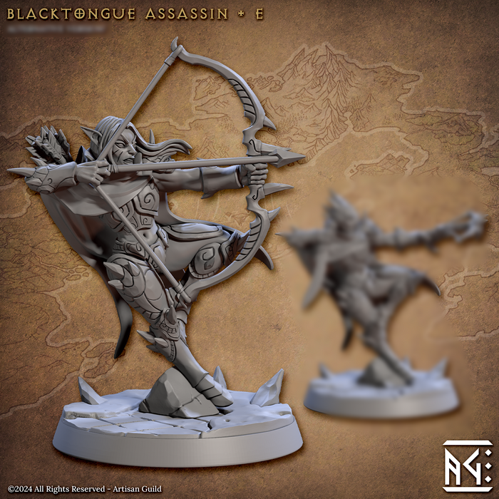Assassin E | Blacktongue Assassins | Fantasy D&D Miniature | Artisan Guild