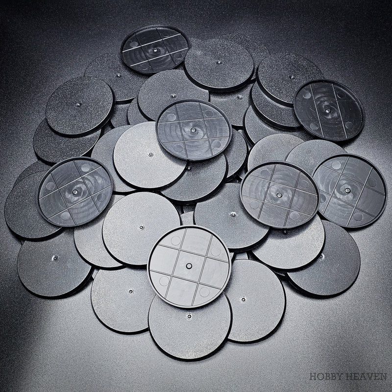 70mm Round Plain Plastic Bases
