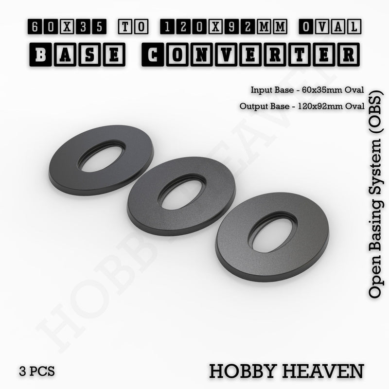 Oval To Oval Bases Size Converters 3d Print Full Range