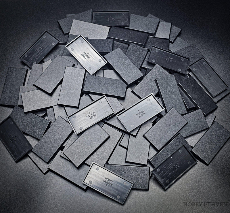 60x30mm Rectangle Bases for Tabletop Games | Premium Wargaming Cavalry Bases