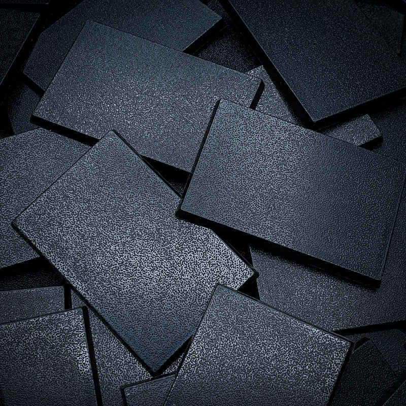 60x40mm Rectangular Plain Plastic Bases