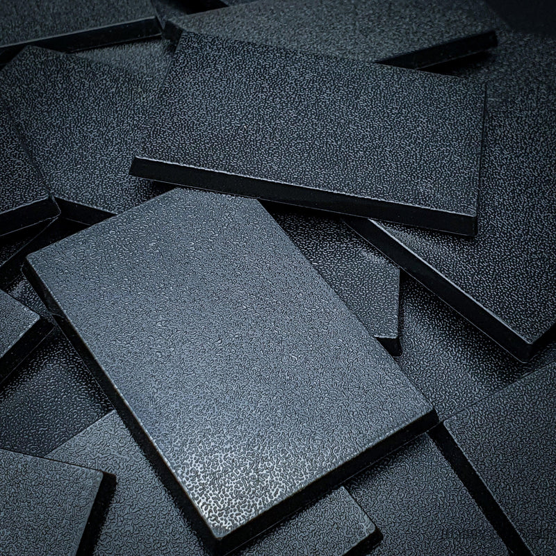 60x40mm Rectangular Plain Plastic Bases