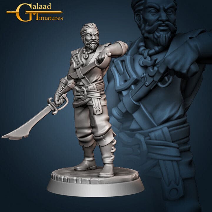 Pirates Crew Miniatures | Fantasy Miniature | Galaad Miniatures