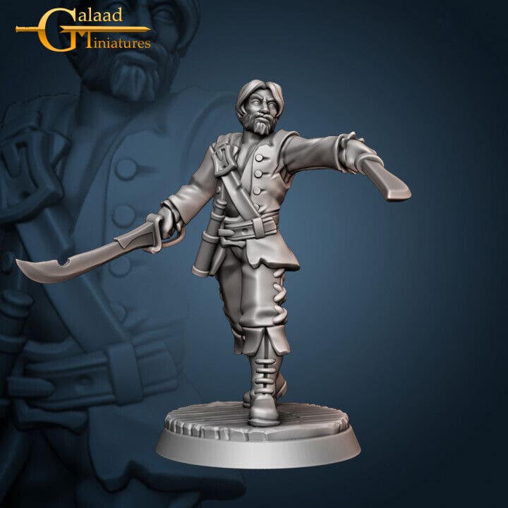 Pirates Crew Miniatures | Fantasy Miniature | Galaad Miniatures
