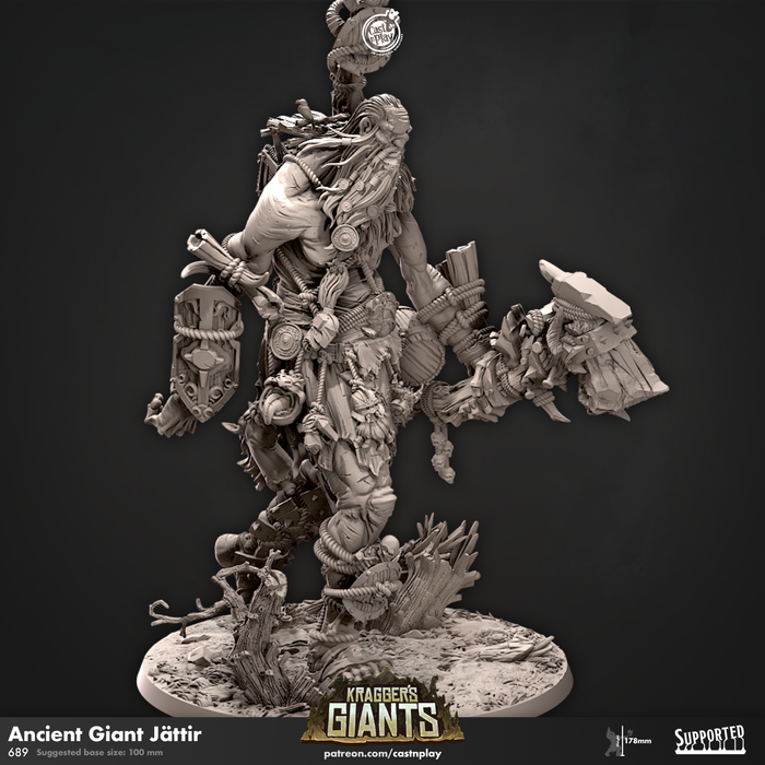Ancient Giant Jattir | Kragger's Giants | Fantasy Miniature | Cast n Play