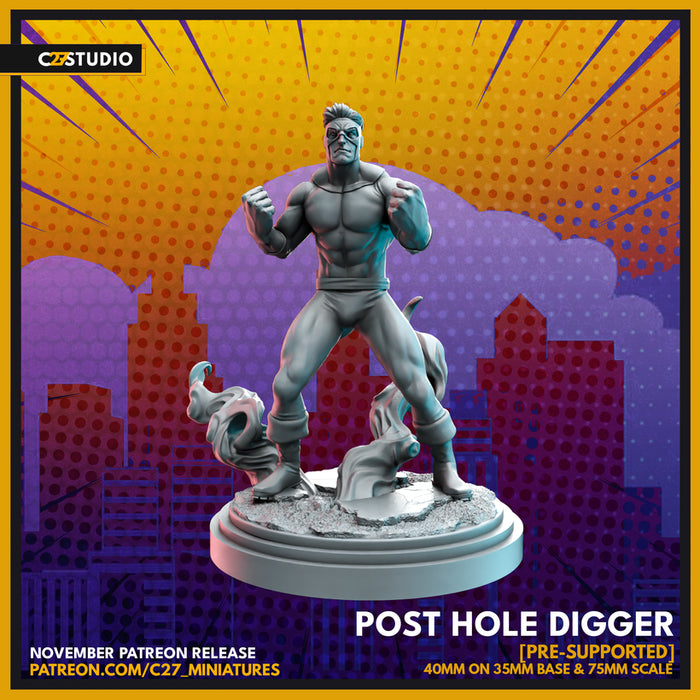 Post Hole Digger | Heroes | Sci-Fi Miniature | C27 Studio