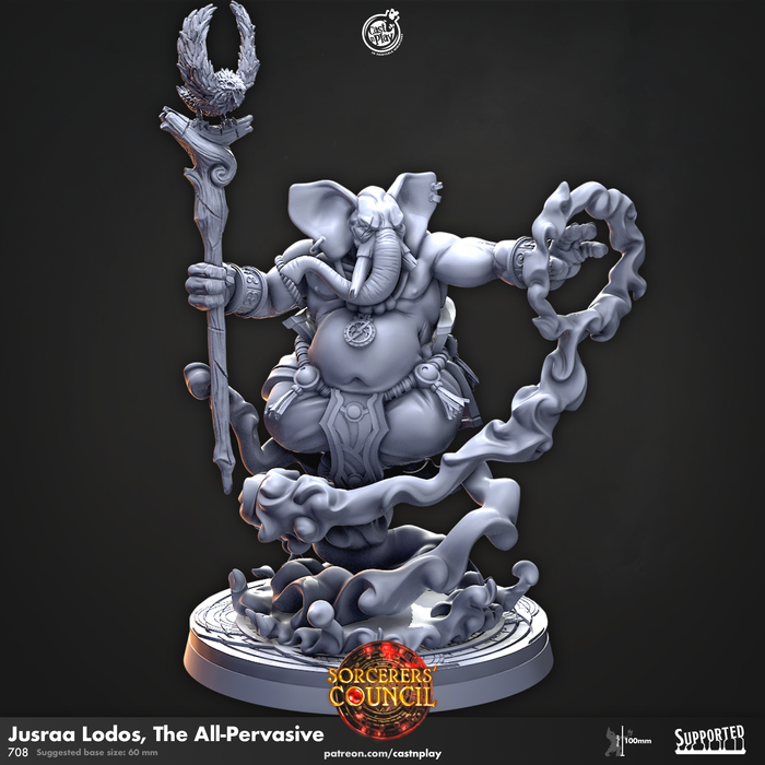 Jusraa Lodos The All-Pervasive | Sorcerers Council | Fantasy Miniature | Cast n Play