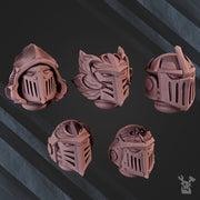 Space Crusaders "Winged Lions" Head Bits Set x5