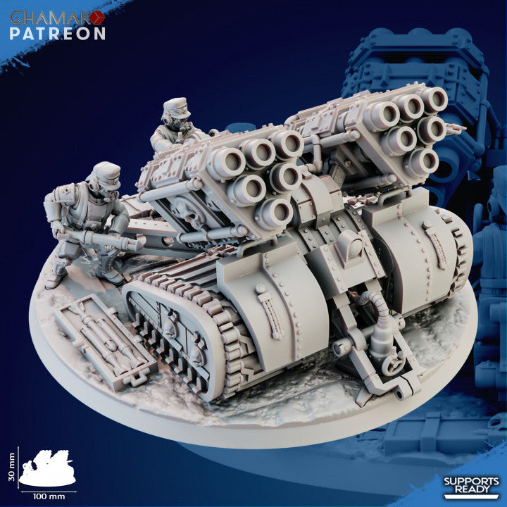 Trencher Iron Korps Field Artillery Miniatures | Imperial Soldiers | Grimdark Proxy Miniature | Ghamak