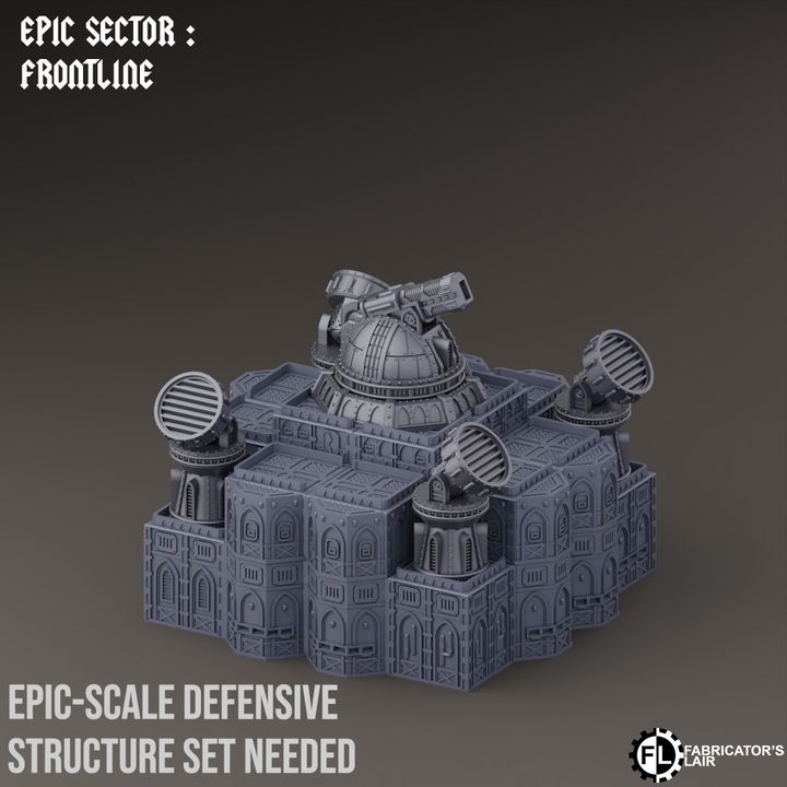 Frontline Modular Building Scenery Set | Epic Sector | Fabricators Lair