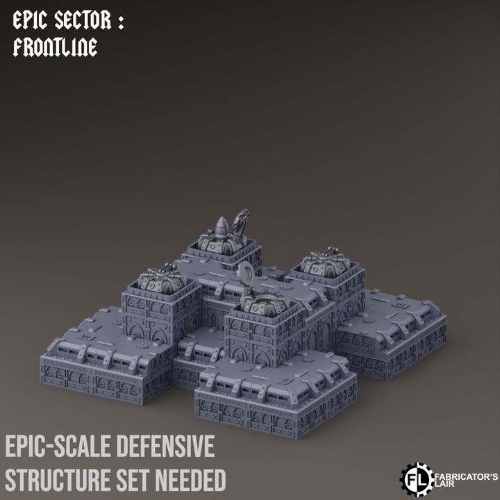 Frontline Modular Building Scenery Set | Epic Sector | Fabricators Lair