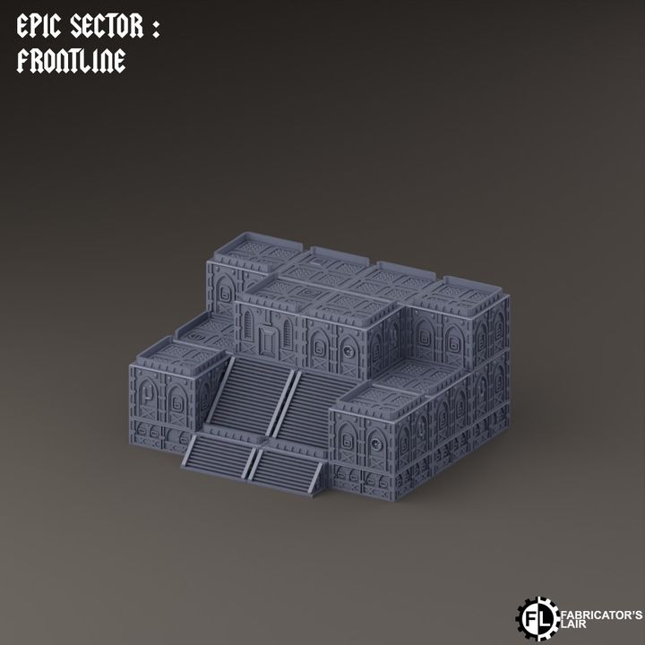 Frontline Modular Building Scenery Set | Epic Sector | Fabricators Lair