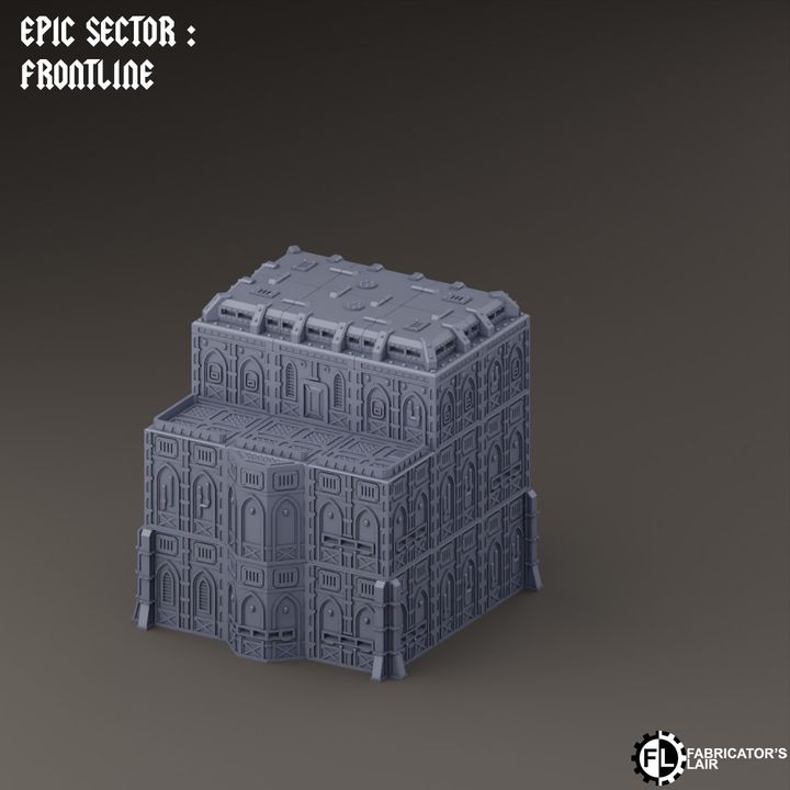 Frontline Modular Building Scenery Set | Epic Sector | Fabricators Lair