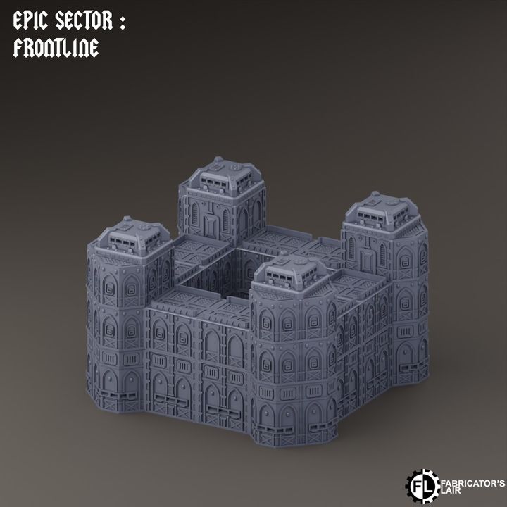 Frontline Modular Building Scenery Set | Epic Sector | Fabricators Lair