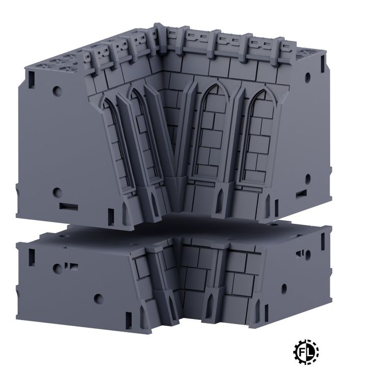 Frontline Modular Fortress Scenery Set | Epic Sector | Fabricators Lair