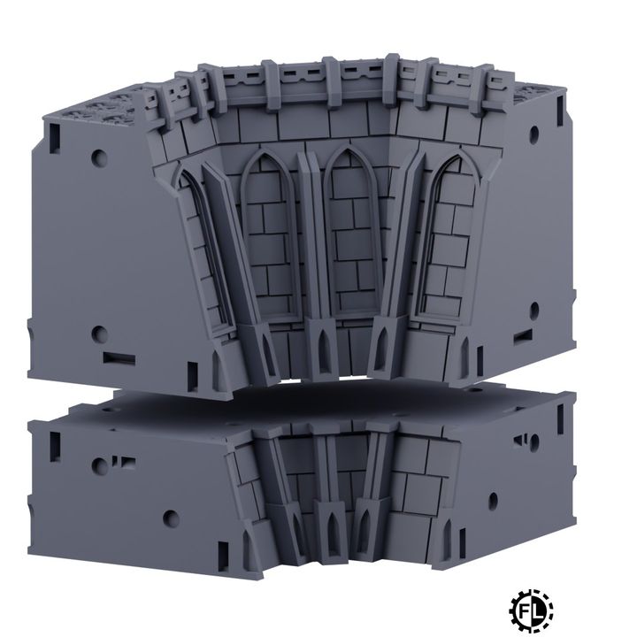 Frontline Modular Fortress Scenery Set | Epic Sector | Fabricators Lair