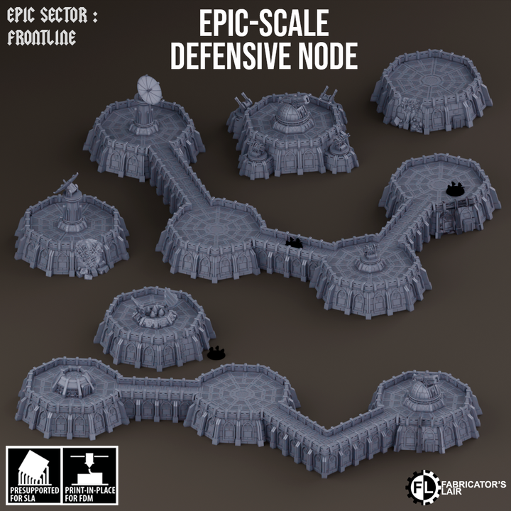 Frontline Defensive Node Scenery Set | Epic Sector | Fabricators Lair