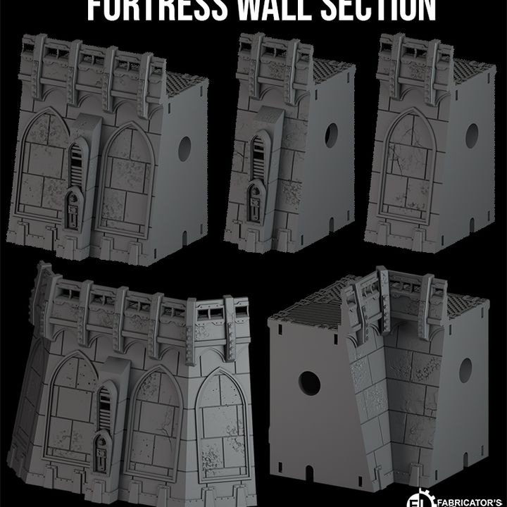 Grimdark Modular Fortress Scenery Set | Gothic Sector | Fabricators Lair