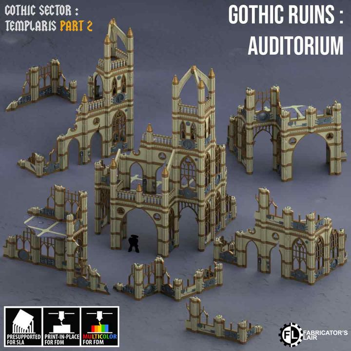 Gothic Ruins Auditorium | Gothic Sector Templaris | Fabricators Lair
