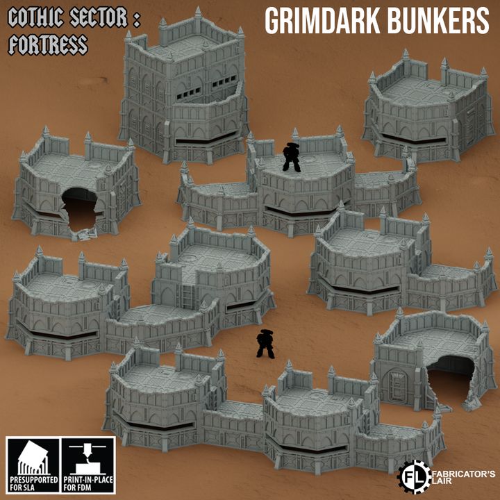 Grimdark Bunkers | Gothic Sector Fortress | Fabricators Lair