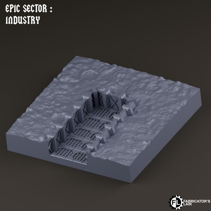 Frontline Trench Scenery Set | Epic Sector | Fabricators Lair