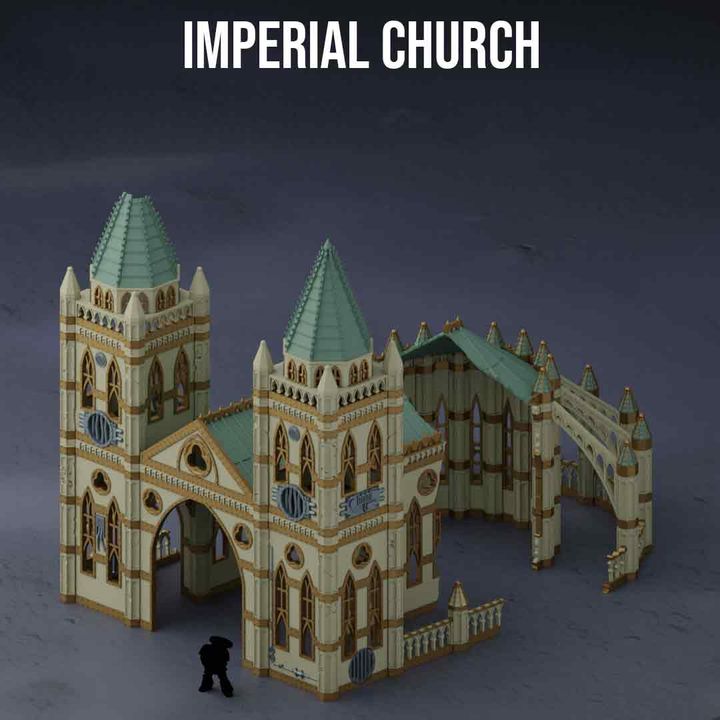 Gothic Ruins Imperial Cathedral | Gothic Sector Templaris | Fabricators Lair