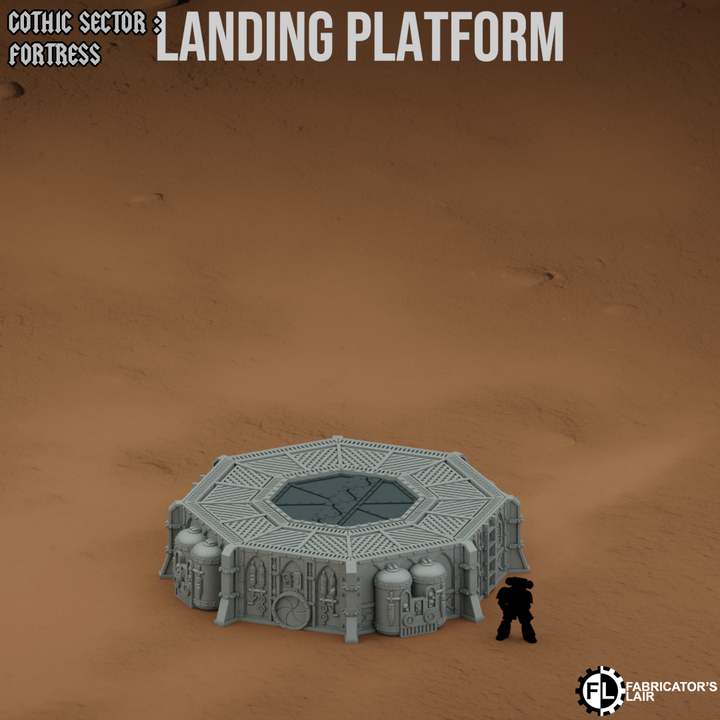 Grimdark Landing Platform | Gothic Sector Fortress | Fabricators Lair