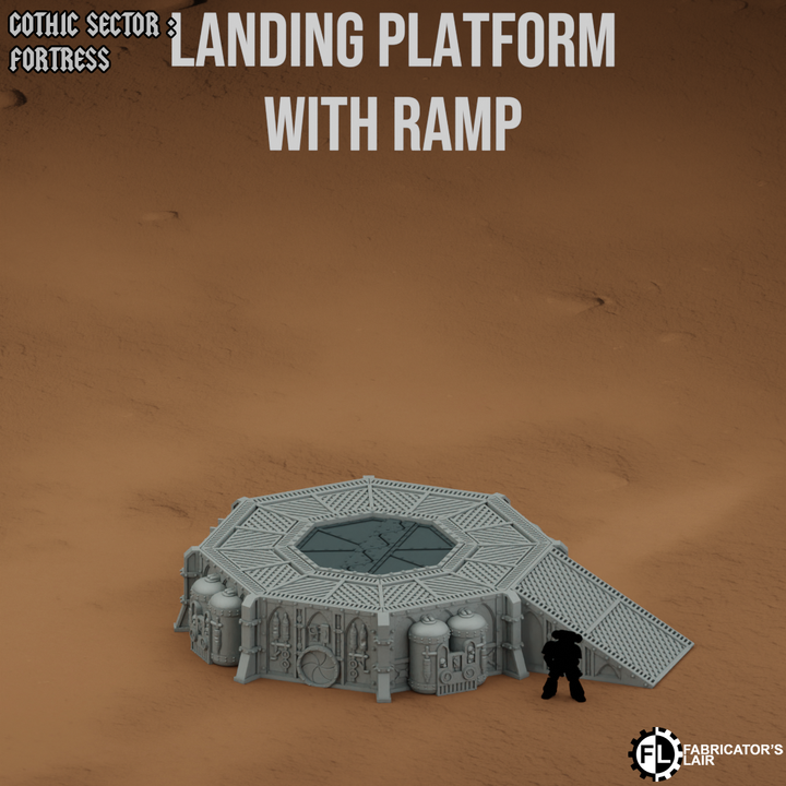 Grimdark Landing Platform | Gothic Sector Fortress | Fabricators Lair
