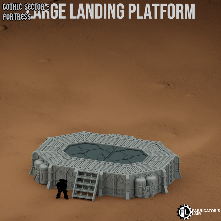 Grimdark Landing Platform | Gothic Sector Fortress | Fabricators Lair