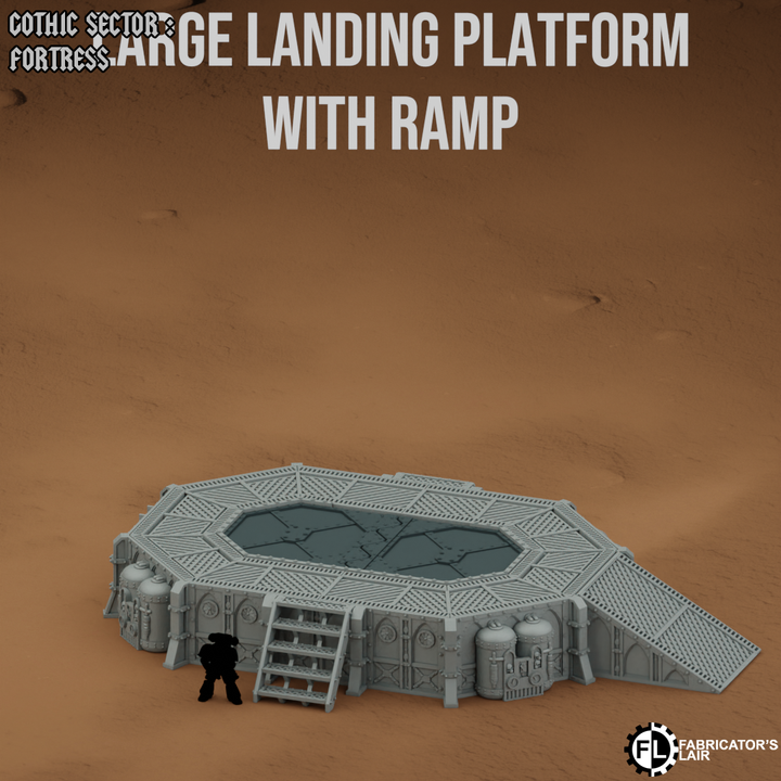 Grimdark Landing Platform | Gothic Sector Fortress | Fabricators Lair