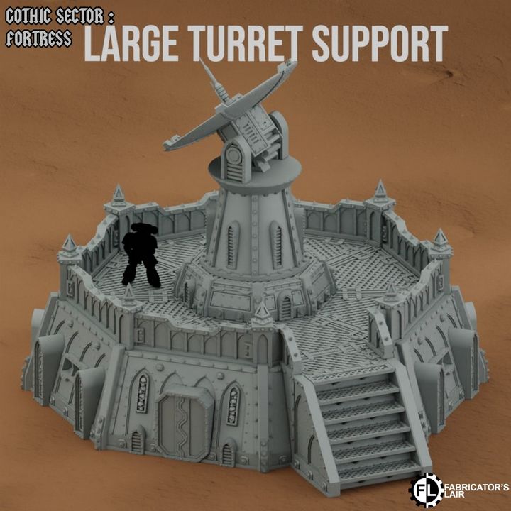 Grimdark Turrets & Platforms | Gothic Sector Fortress | Fabricators Lair