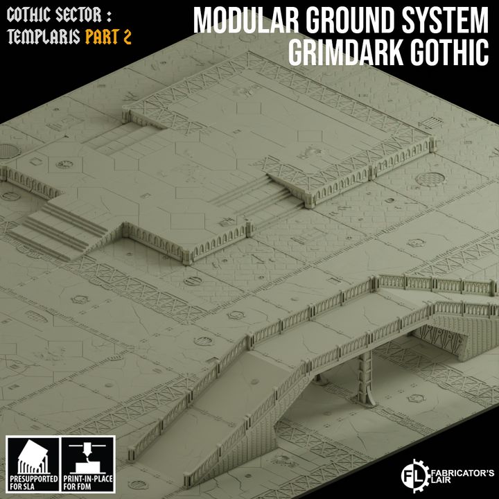 Modular Ground System Game Board | Gothic Sector Templaris | Fabricator's Lair
