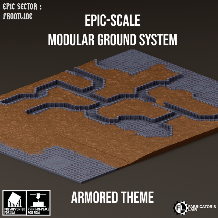Frontline Trench Scenery Set | Epic Sector | Fabricators Lair
