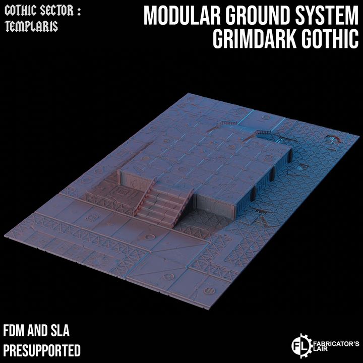 Modular Terrain System Game Board | Gothic Sector Templaris | Fabricators Lair