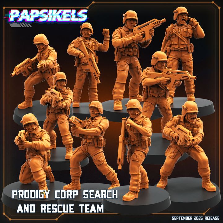 Prodigy Corp SAR Team Miniatures | Papsikels
