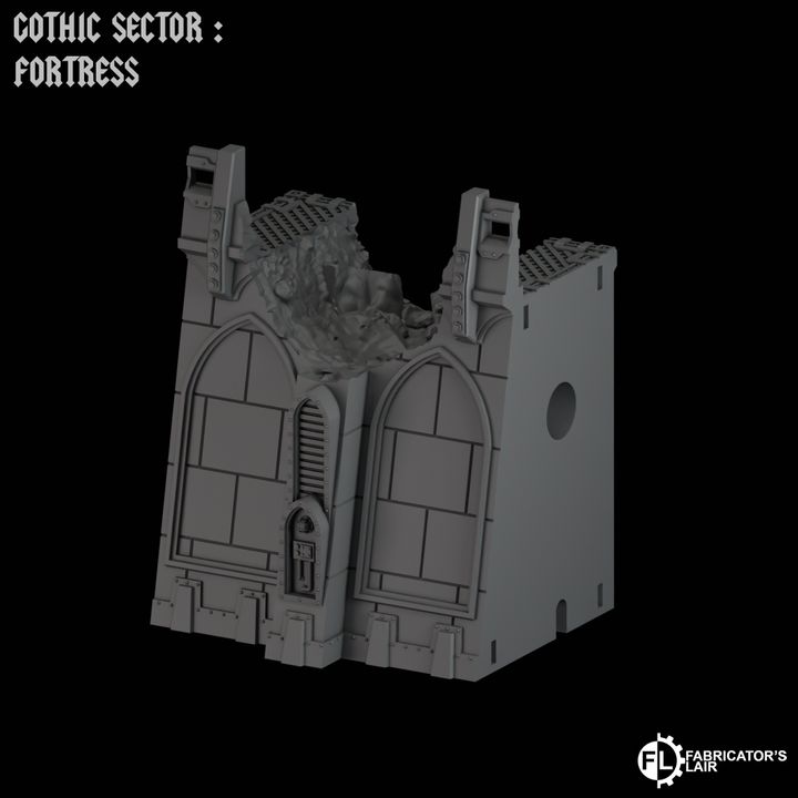 Grimdark Modular Fortress Scenery Set | Gothic Sector | Fabricators Lair