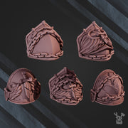 Winged Lions Shoulder Pads x5