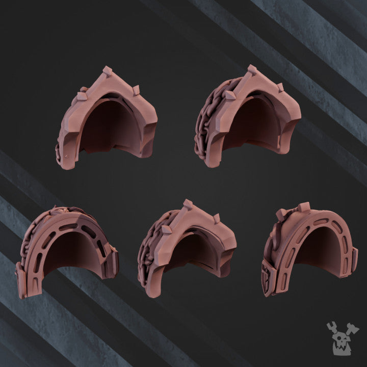 Winged Lions Shoulder Pads x5