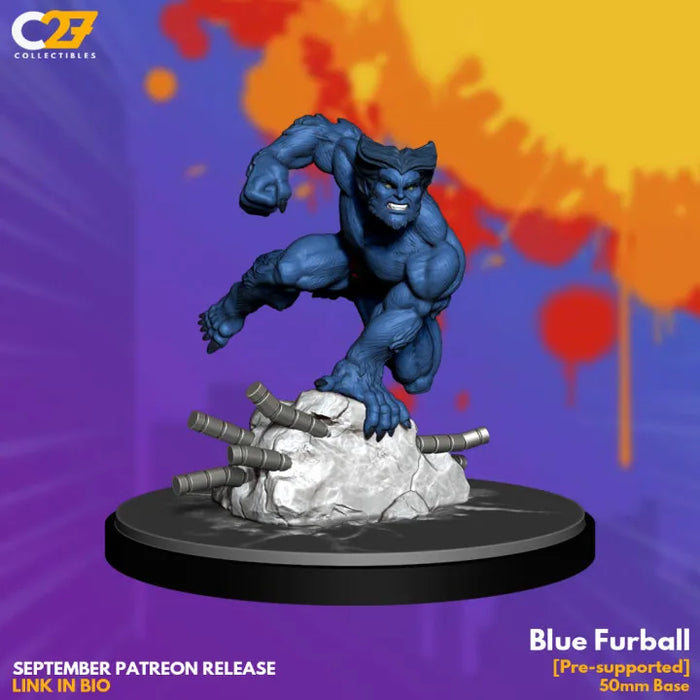 Blue Furball | Heroes | Sci-Fi Miniature | C27 Studio