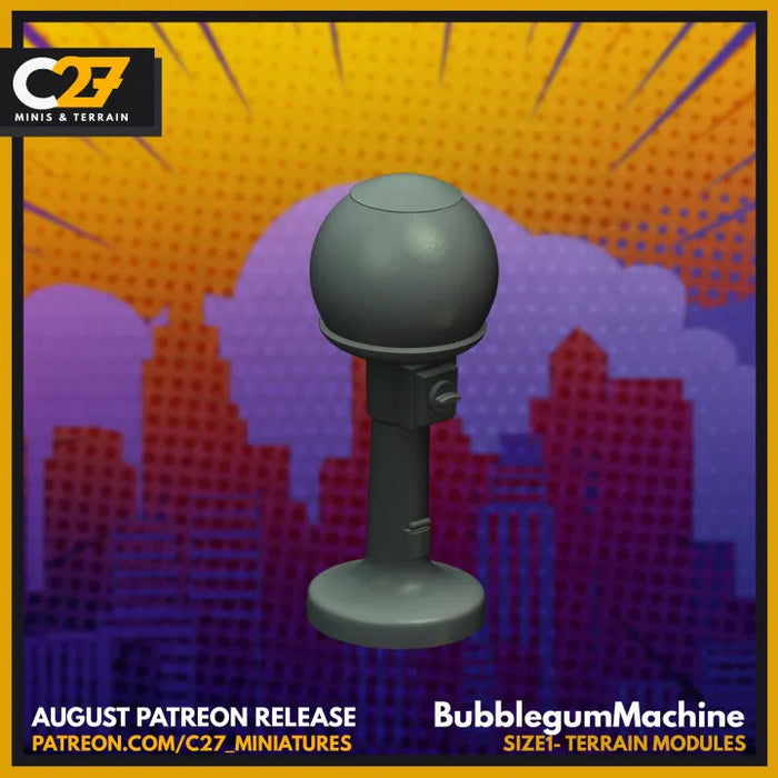 Bubblegum Machine | Terrain | Sci-Fi Miniature | C27 Studio