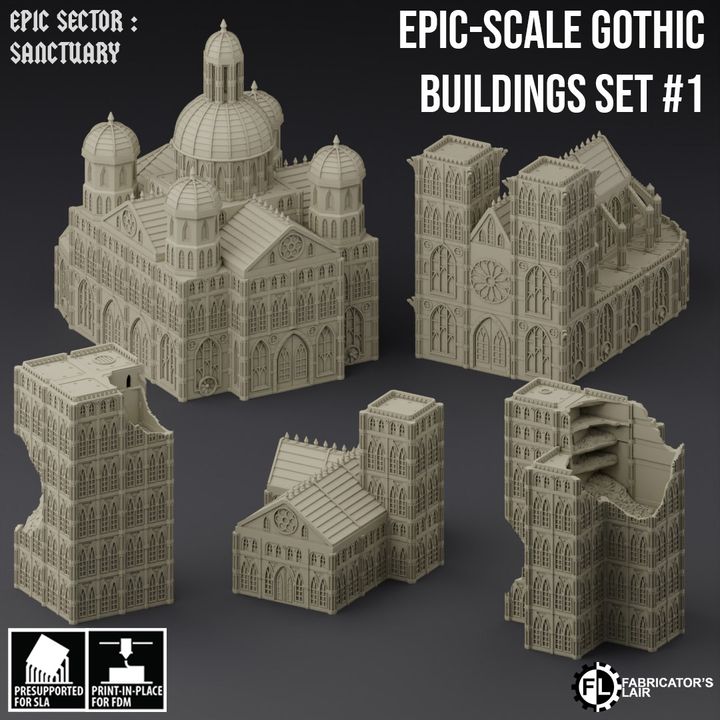 Sanctuary Building Set 1 | Epic Sector | Fabricators Lair