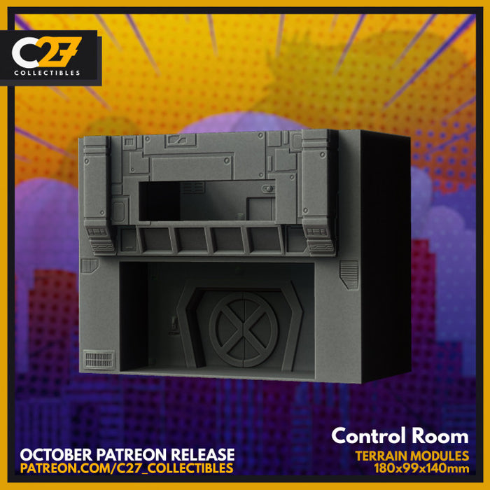 Hazard Room Control Room | Terrain | Sci-Fi Miniature | C27 Studio