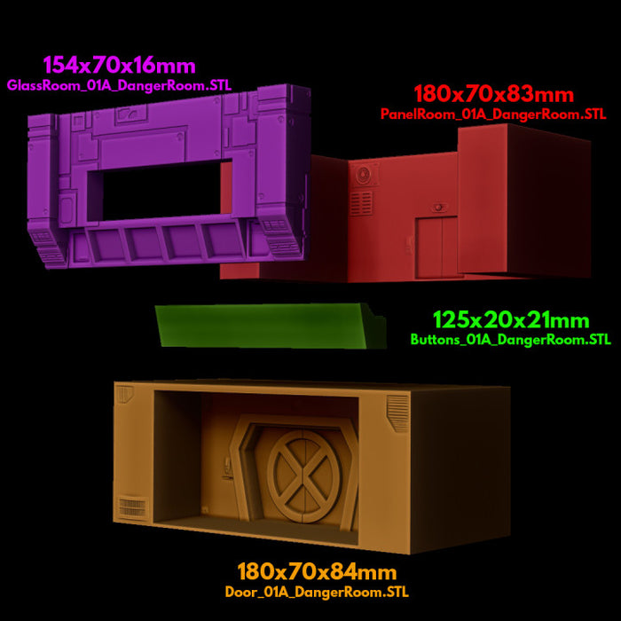 Hazard Room Control Room | Terrain | Sci-Fi Miniature | C27 Studio