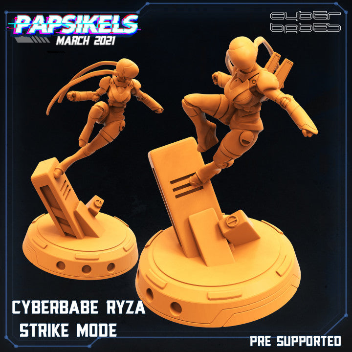 Cyber Babe Miniatures | Cyberpunk | Sci-Fi Miniature | Papsikels