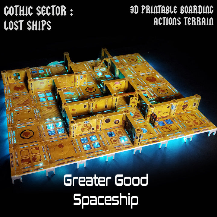 Greater Good Spaceship | Gothic Sector Lost Ships Modular Terrain | Fabricators Lair