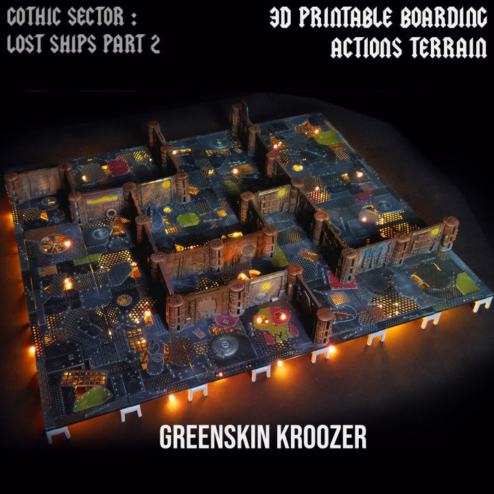 Greenskin Kroozer | Gothic Sector Lost Ships Modular Terrain | Fabricators Lair