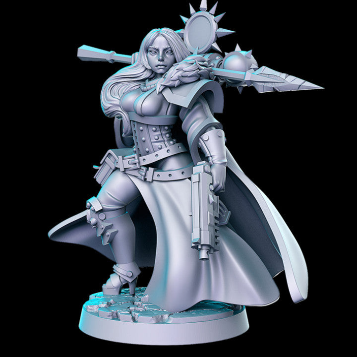 Battle Nun A | Sisters of Purity | Sci-Fi Miniature | RN Estudio