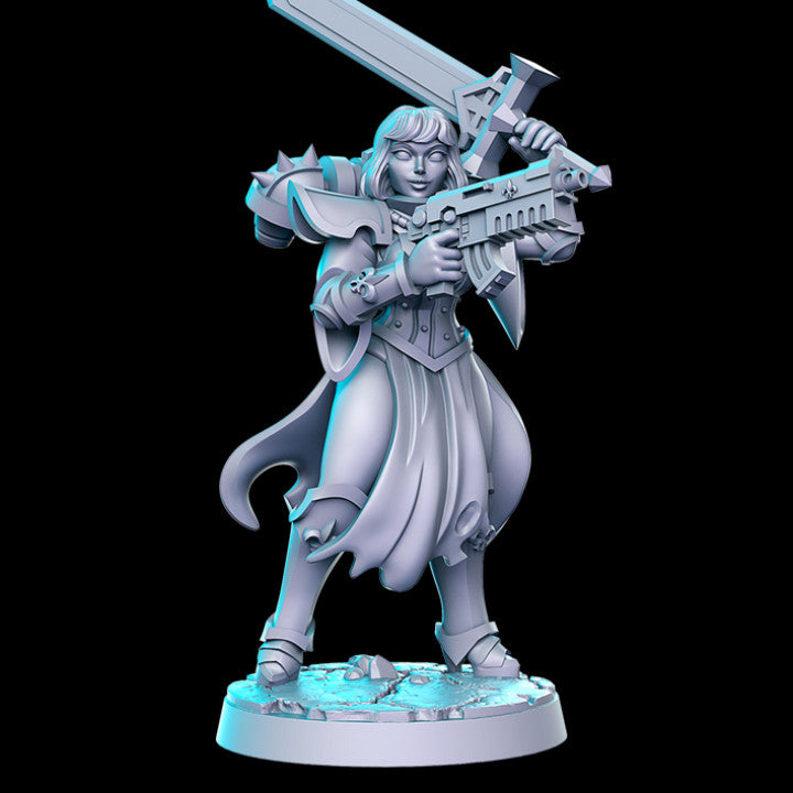 Battle Nun N | Sisters of Purity | Sci-Fi Miniature | RN Estudio