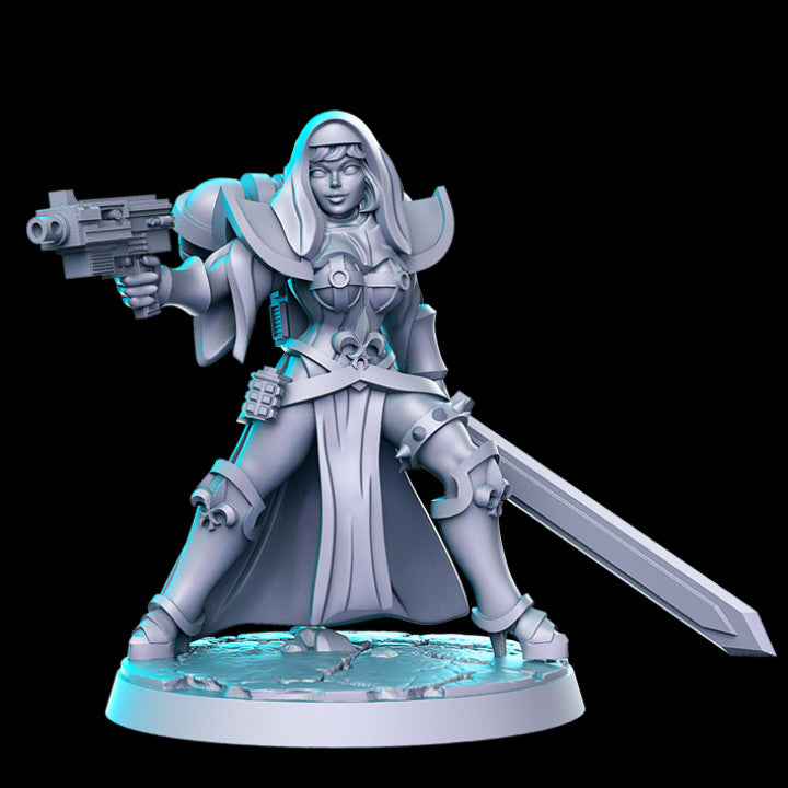 Battle Nun O | Sisters of Purity | Sci-Fi Miniature | RN Estudio